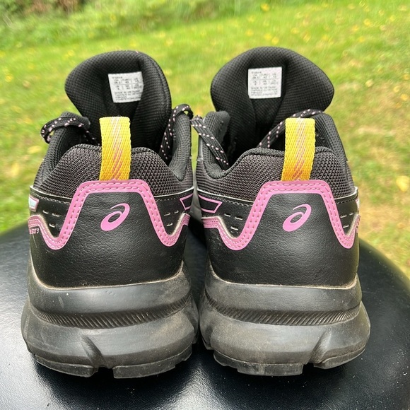 ASICS Women's Trail Running Shoes, Trail Scout 3, Black and Pink Athletic Shoes - Picture 4 of 10